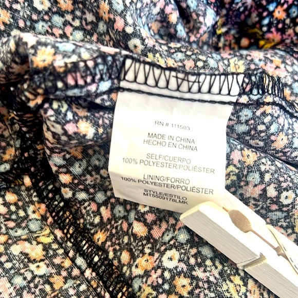 MERAKI Anthropologie 🌼 Floral Wrap Top - Picture 3 of 9